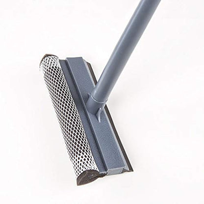 Window Squeegee Cleaning Tool 2 in 1 Window Cleaning Car Squeegee Windshield Cleaning Sponge and Rubber Squeegee,Black, Auto Squeegee - color: Black