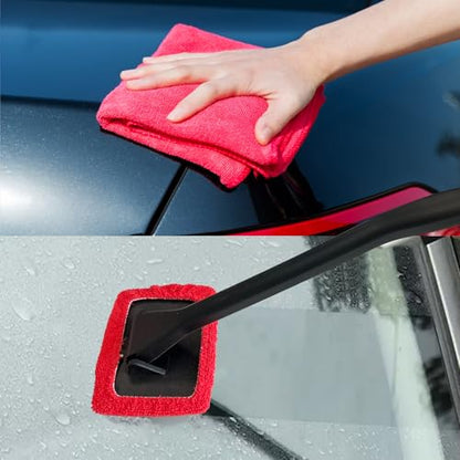 35Pcs Car Detailing Kit, Car Detailing Brush Set, Car Interior Cleaning Kit with Windshield Cleaning Tool and Tool Box, Multi-Functional Vehicle Cleaning Tool for Wheels