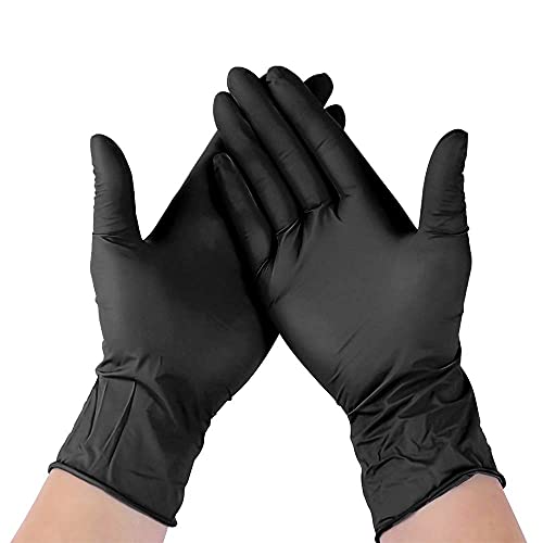 houshold purpose gloves Non Sterile Gloves 100 Pcs. Multipurpose(Medium-black)