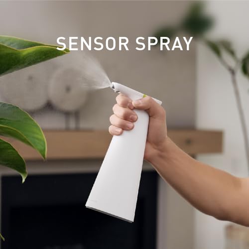 simplehuman Sensor Spray, Automatic Continuous Spray Bottle, Intuitive Touch, Superfine Mist, Wide-Coverage Cone & Ultra-Precise Jet, Refillable & Rechargeable, for Cleaning, Plants & Hair, White - color: White