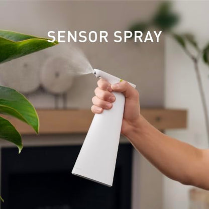 simplehuman Sensor Spray, Automatic Continuous Spray Bottle, Intuitive Touch, Superfine Mist, Wide-Coverage Cone & Ultra-Precise Jet, Refillable & Rechargeable, for Cleaning, Plants & Hair, White - color: White