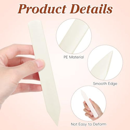 Gatuida Fabric Clothes Scraper Carpet Bone Scraper for Stain Removal, Spot and Stain Treatment Tool, Cleaner, Beige, 5.90 x 0.78 x 0.19 Inch