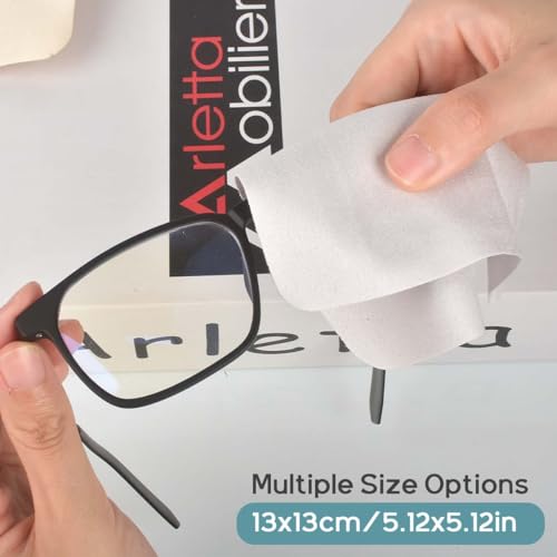 CONLI 30 Pack Microfiber Cleaning Cloth for Eyeglasses 13x13cm/5”x5” Luxury Suede Glass Cleaning Cloth Glasses Cleaner for Eye Glass Lens Cleaning Gentle and Lint-Free - color: 30pack-5x5in