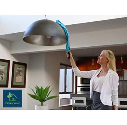 EVERSPROUT Flexible Microfiber Ceiling & Fan Duster (Pole Sold Separately) | Extra-Long 25'' Duster | Removable & Washable Sleeve | Bends to Clean Any Fan Blade | Twists onto Standard Threaded Poles