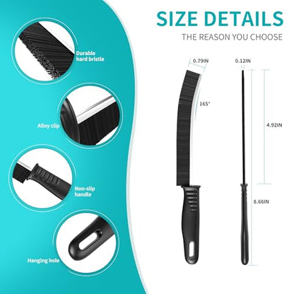 Hard Bristle Crevice Cleaning Brush for Household Use, Multifunctional Crevice Cleaning Tool, Home Essentials, Upgraded Gap Cleaning Brush for Bathroom, Kitchen, 6Pcs