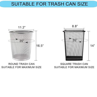 3 Gallon Small Clear Bathroom Trash Bags, Office Wastebasket Liners Garbage Bags for Restroom, Home Bins, 100 Counts