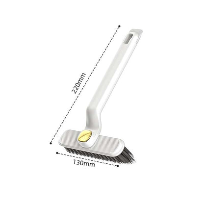 White Multi Purpose V Shaped Cleaning Brush,2 in 1 Scrub and Scrape Tool with Ergonomic Handle,Household Scrubbing Brush for Bathroom Kitchen Tile Gap Seam and Daily Surface Cleaning Work