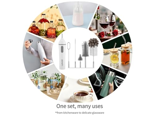 Electric Bottle Cleaner Pro, 11 in 1 Baby Bottle Brush with Drying Rack, Sponge Brush, Silicon Brush, Formula Mixer, Nipple Brush, Soap Dispenser, Microfiber Cleaning Cloth Included