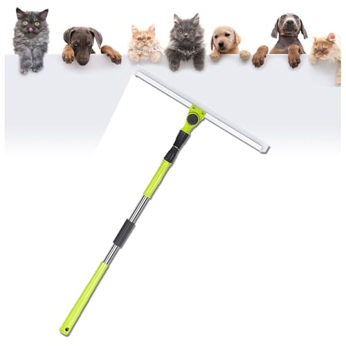 Squeegee for Floor, with 51 Long Handle Rubber Broom for Pet Hair Hardwood Floor, Squeegee Mop for Floor for Concrete Floor,Bathroom Tile,Small:35×130cm - size: Small:35×130cm