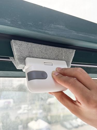 Window Sill Sliding Door Track Gap Cleaning Brush Handheld Cleaning Tool (Grey) - color: Gray