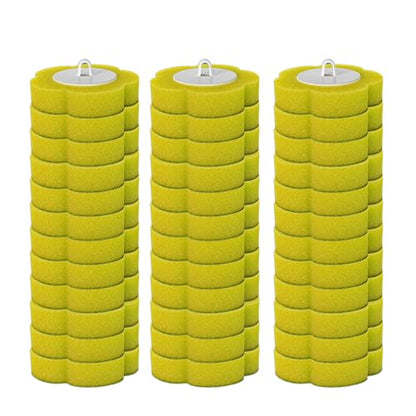 Disposable Toilet Cleaning System: Toilet Brush & Holder Kit with 18PCS Pre-Soaked Cleaner Wall-Mount Scrubbing Toilet Brush Bathroom Cleaning Kit (36-Pack Lemon Brush Head) - color: 36-pack Lemon Brush Head