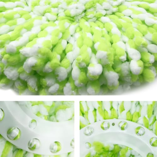 3 Pack Mop Head Replacement Compatible with Libman All-in-One Spin Mop, Microfiber Spin Mop Replacement Head, Easy to Replace, Machine Washable
