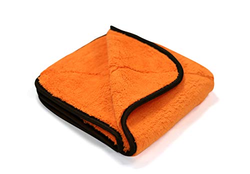 Maxshine 16" x 16" Universal Ultimate Orange Crazy Microfiber Towel (1000GSM) – Ultra-Plush, High-Absorbency Drying Cloth – Scratch-Free for Car Detailing, Cleaning & Polishing