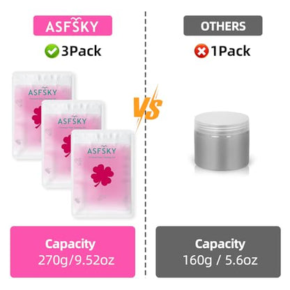 ASFSKY Reusable Car Cleaning Gel with Strong Adhesion - Ideal for Car Interiors (Air Vents, Dashboards, Seat Gaps), Electronics (Keyboards, Laptops, Game Consoles), Home Appliances (3, Rose Red) - color: Rose red 3 pack