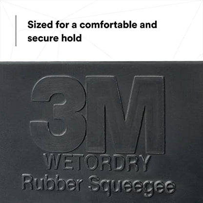 3M Wetordry Rubber Squeegee 05517, 2-3/4 in x 4-1/4 in, Comfort Fit, Flexible, For Wet Sanding - size: 1