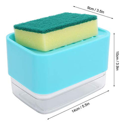 Automatic Dish Durable Press Liquid for Kitchen Countertop, ABSPS, 5.5x3.5x3.9in (Green) - color: Green