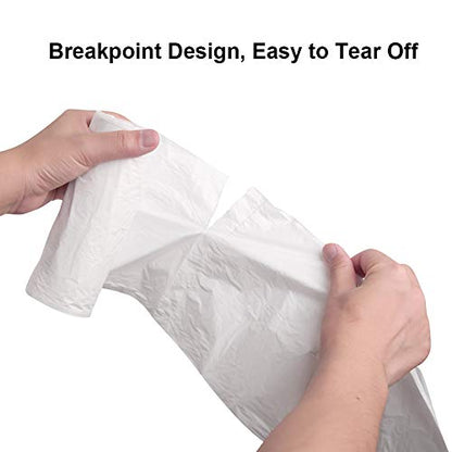 13-15 Gallon Biodegradable / Compostable Garbage Bags Recycling Unscented Tall Kitchen Trash Bags for Kitchen, Yard, Lawn,Office(75 Counts, White) - size: 1 Count (Pack of 75)