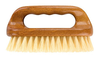 Elliott Wood Effect Scrubbing Brush, Strong and Durable Scrub Brush with Easy Grip Handle and Synthetic Fibres, Perfect for Indoor and Outdoor Cleaning on Hard and Soft Surfaces - color: Wood Effect, style: Medium
