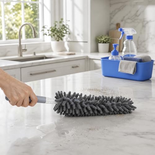Microfiber Duster for Cleaning, Car Duster Interior, Washable Duster, Feather Duster for Car Interior, Office, Furniture