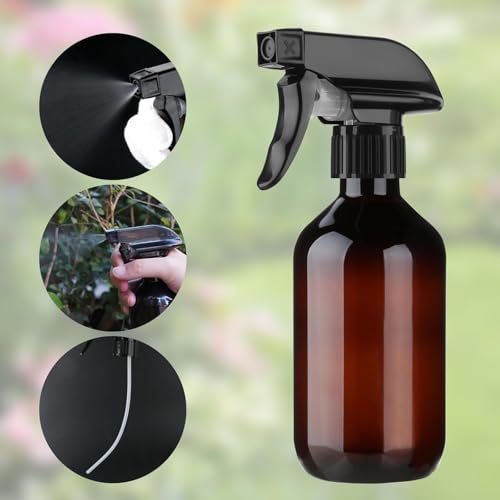 Arkeiliy 2-Pack Leakproof Spray Bottles (300ml/10oz) - Adjustable Nozzle for Fine Mist & Jet Stream | Premium Refillable Plastic Bottles for Hair Styling, Plant Misting, Cleaning Solutions (B+G) - color: B+G