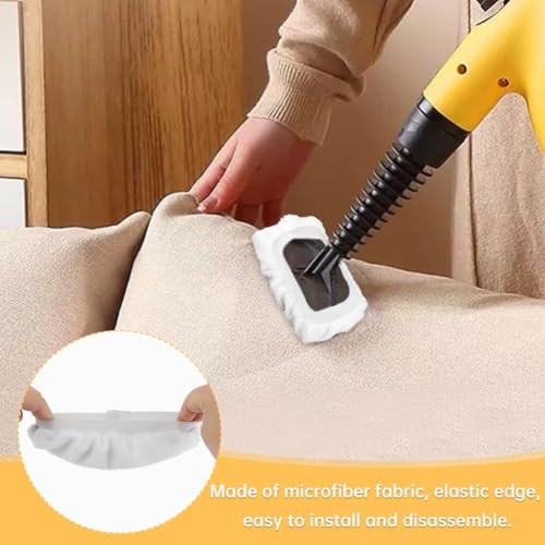 Steam Cleaner Accessories, Universal Reusable Steam Mop Pads, Steam Shot Attachments, Handheld Steam Cleaner Washable Microfiber Cloth (10 PCS) - color: 10 Pcs