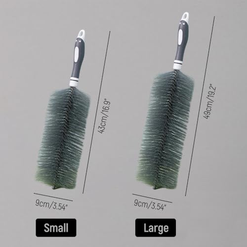 2026 Upgraded Fan Cleaner Brush – Bendable Dusting Tool for Blinds & Electronics, Reusable Microfiber Dust Collector, No-Disassembly Deep Cleaning for AC, Vents (Blue) - color: Blue