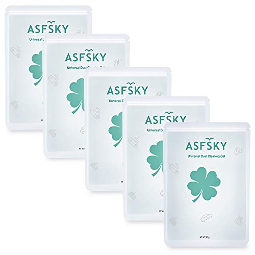 ASFSKY Car Cleaning Gel for Car Detailing Car Cleaning Gel Putty Reusable Keyboard Cleaner Gel Car Putty for Cleaning Dust Universal Cleaning Gel 5 Pack(Green) - color: Green 5 pack