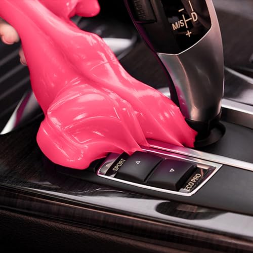 PULIDIKI Car Cleaning Gel for Car Cleaning Putty Car Putty Auto Detailing Tools Car Slime Cleaner Dust Cleaning Gel for Car Cleaning Supplies Car Essentials Car Gifts Car Accessories for Women Pink - color: Pink