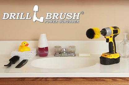 Household Cleaning Supplies - Bathroom Cleaning Accessories - Bath Mat Cleaner - Bathroom Brush - Tile Grout Cleaner - Bathtub Scrub Brush - Sink Cleaner - Toilet Scrubber - Shower Cleaning Brush - color: Yellow