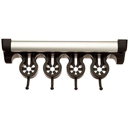 Casabella Grook 13.5" Wall-Mount Broom and Mop Holder, Medium - size: Medium