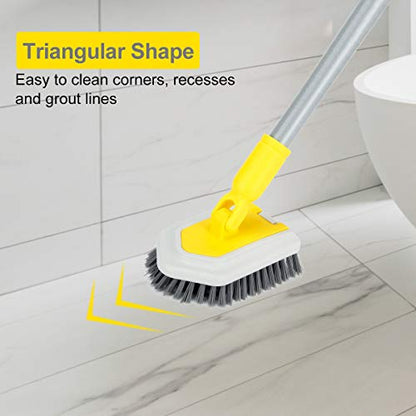 Cleaning Brush Head Tub and Tile Scrubber Stiff Bristles Brush Replacement Refill for Bathroom Bathtub Shower Cleaning Fit Lalafancy Scrub Brush - color: Gray, size: Stiff Bristles Brush