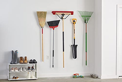 Harper 24 Inch Premium Indoor/Outdoor Wet/Dry, Dirt, Soil, Mulch All-Purpose Push Broom with Semi-Stiff Bristles, Grass and Oil, Wood Handle - style: Premium Indoor/Outdoor Wet/Dry Push Broom