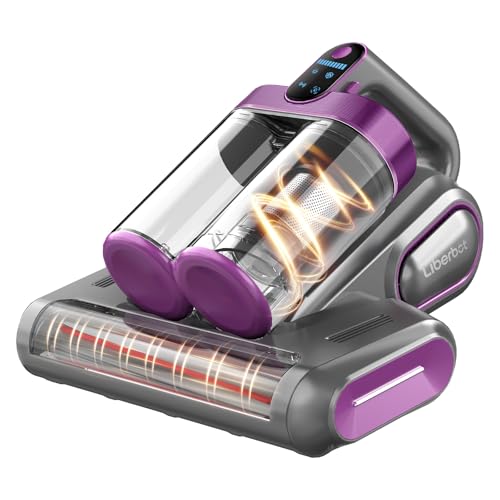 Mattress Vacuum Cleaner, Cordless Bed Vacuum with 13KPa Suction, Portable Vacuums for Sofa Couch Crib, Birthday Gifts for Women (Gray & Purple) - color: Gray & Purple