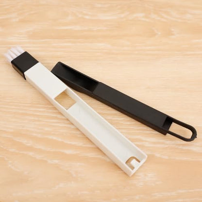 3 Sets Window Groove Mini Cleaning Brush Door Floor Slot Gap Keyboard Brushes Household Cleaning Tools Black - color: Black