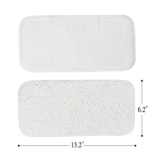 Sienna Luna Replacement Pads Microfiber Mop Pads Fit for Steamer Head SSM-3006 Series Hard Floor Mop Washable Durable Cloth Pads 6 Pack
