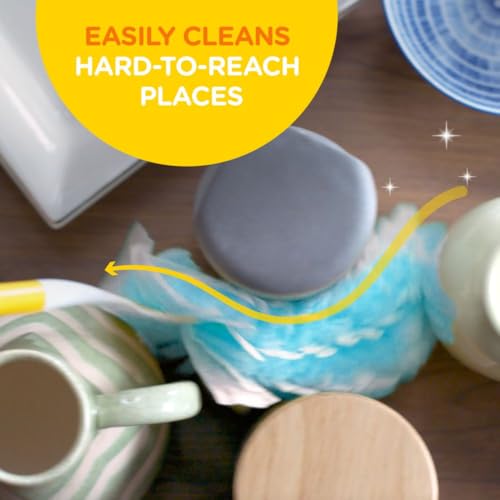 Dusters Starter Kit for Cleaning, Kit Includes 1 Handle and 5 Dusters - size: 5 count (pack of 1) + Handle