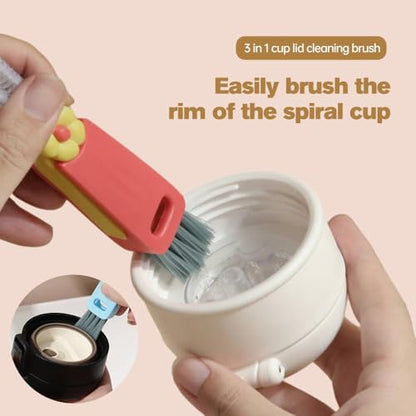 3 in 1 Cup Lid Gap Cleaning Brush Set, 2026 New 3 in 1 Multifunctional Crevice Cleaning Brush for Bottle Gap Tight Spaces Cup, Cup Lid Gap Cleaner, Home Kitchen Crevice Brush Tools (3 PCS-#1)