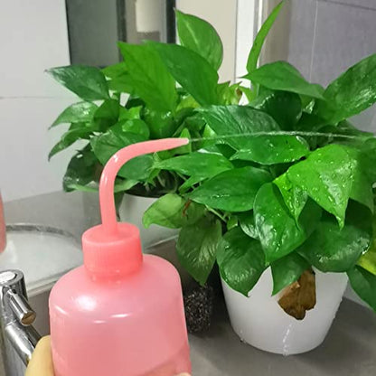 Valchoose Upgraded 2 Pack Plastic Wash Bottles(Pink) 250ml 8.5oz, Tattoo Wash Bottle LDPE No Leaking, Safety, Reusable, Awesome for Watering Plants and Washing Lab Ware - color: Pink, size: 2x250ml