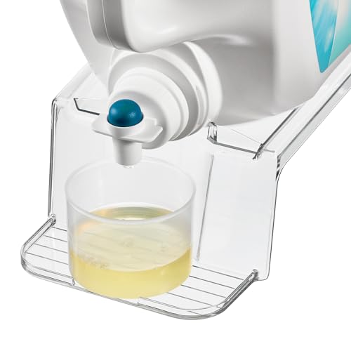 iDesign Laundry Detergent Holder, Clear | Liquid Detergent Stand, Laundry Room Organization - color: Clear, style: Pack of 1
