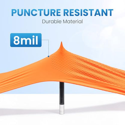 Borje Orange 8 Mil Nitrile Disposable Gloves, Heavy-Duty Mechanic Gloves, 100 Count, Large, Latex & Powder Free with Raised Diamond Texture, Industrial, Automotive, Gardening - size: Large, style: Orange of 100