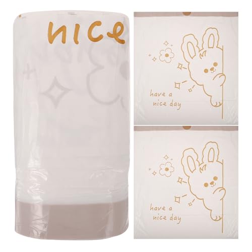 VICASKY 60pcs Thickened Drawstring Kitchen Trash Bags Large Capacity Household Garbage Storage Bags for Bathroom and Bedroom Waste Disposal