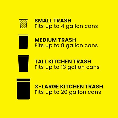 Glad ForceFlex MaxStrength Kitchen Trash Bags, Rip and Tear Resistant, Fresh Clean Scented Large Garbage Bags, Odor Control, Febreze Freshness, 20 Gallon Trash Bags, 80 Count - size: 80 Count (Pack of 1)