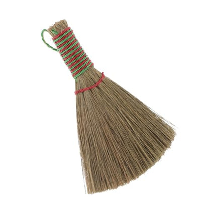 NUOBESTY Hand Broom and Dustpan with High-Density Miscanthus Bristle Brush Lightweight Sweeping Tool for Indoor Cleaning of Carpets Beds Floors and Furniture