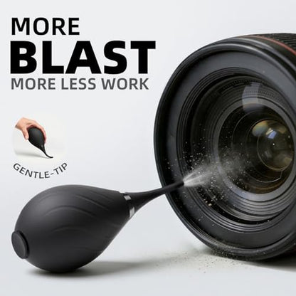 llano 7-in-1 Camera Lens Cleaning Kit with Cleaning Solution 60ml, Swab, Pen, Air Blower, Nano-Fiber Cloth, Wipes, Cleaning Kit for Computer PC MacBook iPhone Camera