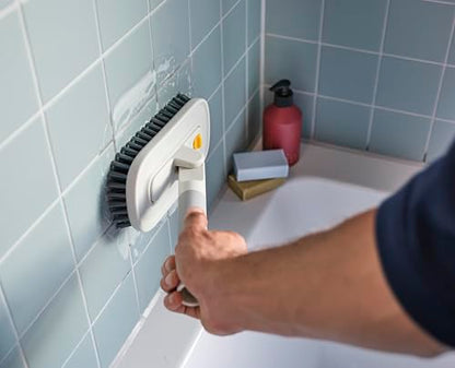 Joseph Joseph CleanTech 2-in-1 Tile and Tub Scrubber and Grout Cleaning Brush with V-Shaped Bristles - style: Tile Scrubber