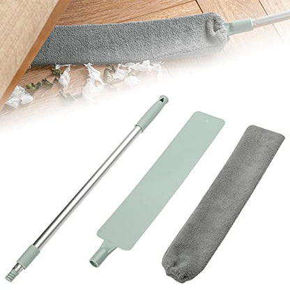 Retractable Gap Dust Cleaner, Microfiber Hand Duster, Dust Brush for Wet and Dry Under Appliance Duster Cleaning Tools for Home Bedroom Kitchen