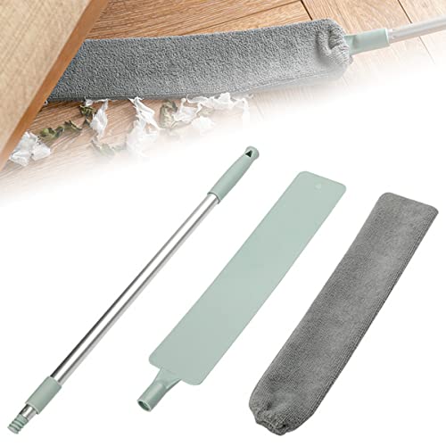Retractable Gap Dust Cleaner, Microfiber Duster with Long Handle, Under Appliance Cleaning Gadgets, Removable Washable Telescopic Dust Brush for Wet and Dry