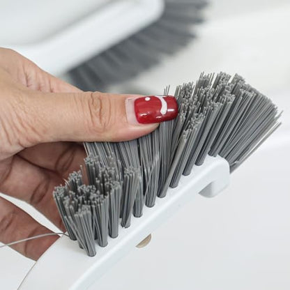 Multifunctional House Corner Gap Cleaning Brush Long Handle Angled Bristles Groove Brush Bathroom Kitchen Cleaning Tools 29cm