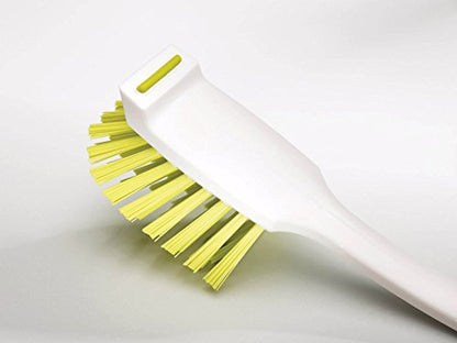 Joseph Joseph Edge Dish Brush with Integrated Sink Rest, Green - color: Green