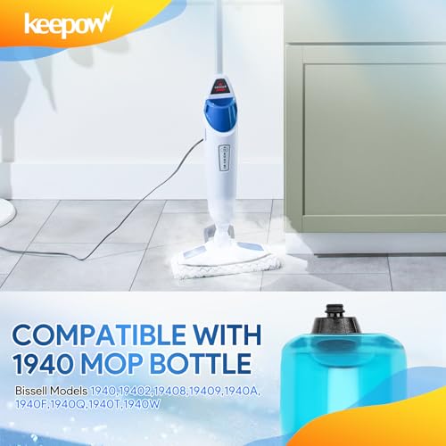 KEEPOW Steam Mop Replacement Parts 1940 Water Tank Caps and Insert Assembly Compatible with Bissell Powerfresh Steam Mop 19404 19402 19408 19409 1940A 1940F 1940Q 1940T 1940W B0006 Models 2038413 - color: 1+1 Cap